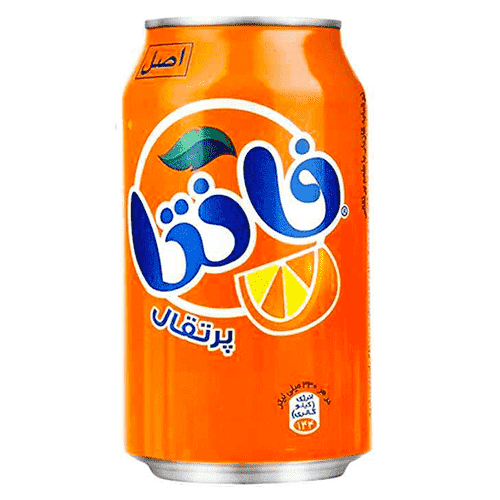 نوشابه فانتا پرتقالی قوطی 330 میلی لیتر (شل 24 عددی)